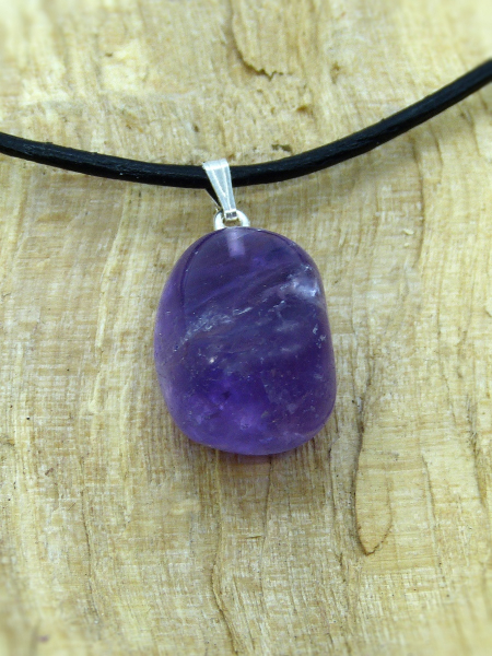 Amethyst mit Silberöse, 3 Stück